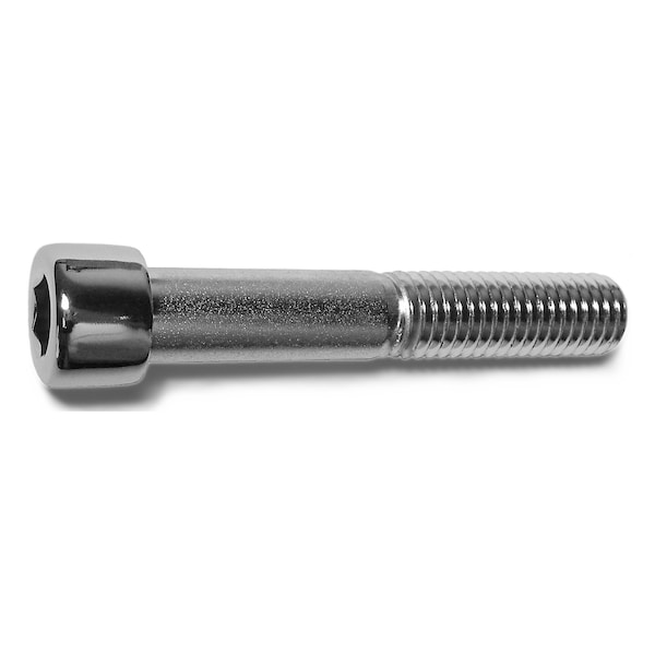 1/2"-13 Socket Head Cap Screw, Chrome Plated Steel, 3 in Length, 5 PK